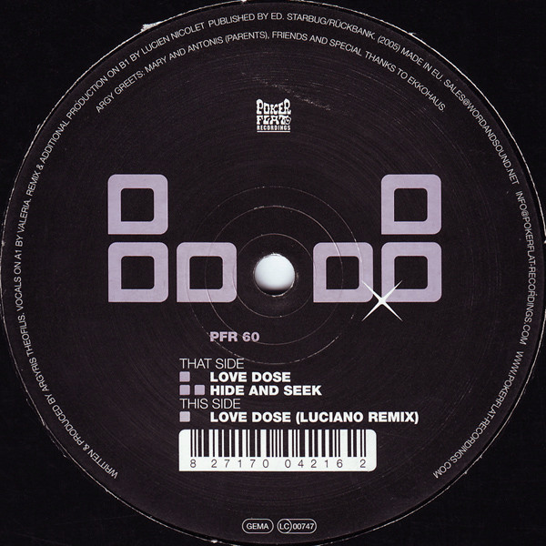 Argy - Love Dose | Poker Flat Recordings (PFR 60)