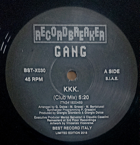 GANG - KKK. | Best Record Italy (BST-X030) - 3