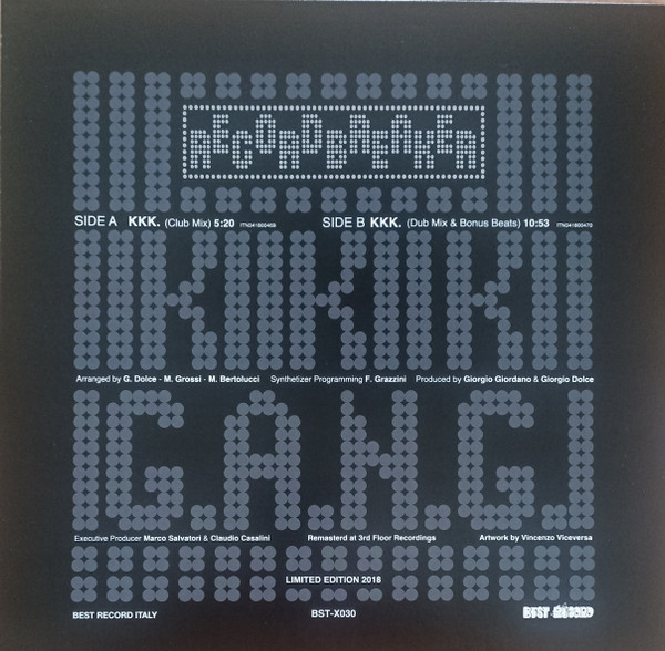 GANG - KKK. | Best Record Italy (BST-X030) - 2