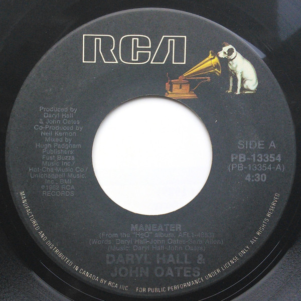 Daryl Hall & John Oates - Maneater | RCA (PB-13354) - 3