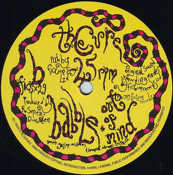 The Cure - Lullaby | Fiction Records (FICSX 29) - 4 The Cure - Lullaby | Fiction Records (FICSX 29) - 4