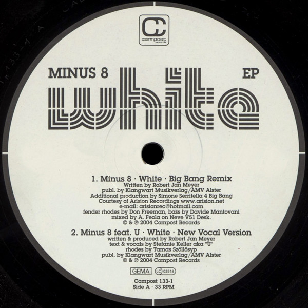 Minus 8 - White EP | Compost Records (COMPOST 133-1) - 3