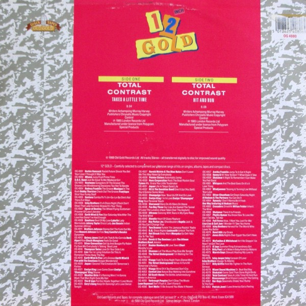 Total Contrast - Takes A Little Time / Hit And Run | Old Gold (OG 4080) - 2