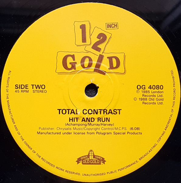 Total Contrast - Takes A Little Time / Hit And Run | Old Gold (OG 4080) - 4