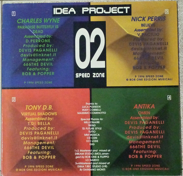 Charles Wyne , Tony D.B. , Nick Perris , Antika - Idea Project E.P. | Speed Zone (SZ 02)