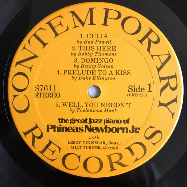 Phineas Newborn Jr. - The Great Jazz Piano Of Phineas Newborn Jr. | Contemporary Records (S7611) - 3