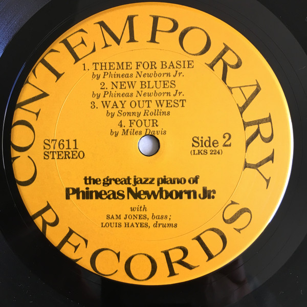 Phineas Newborn Jr. - The Great Jazz Piano Of Phineas Newborn Jr. | Contemporary Records (S7611) - 4