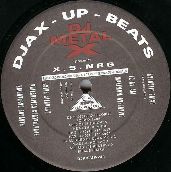 DJ Metal X - X.S. NRG | Djax-Up-Beats (DJAX-UP-241)