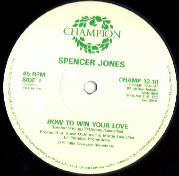 Spencer Jones - How To Win Your Love | Champion (CHAMP 12-10) - 3