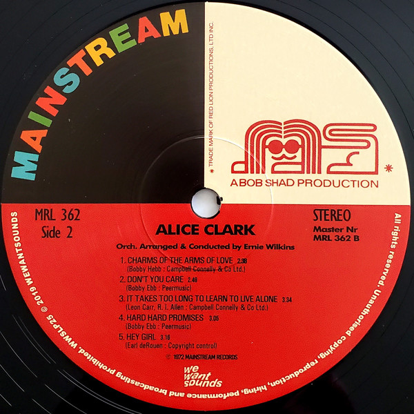 Alice Clark - Alice Clark | Mainstream Records (MRL 362) - 4