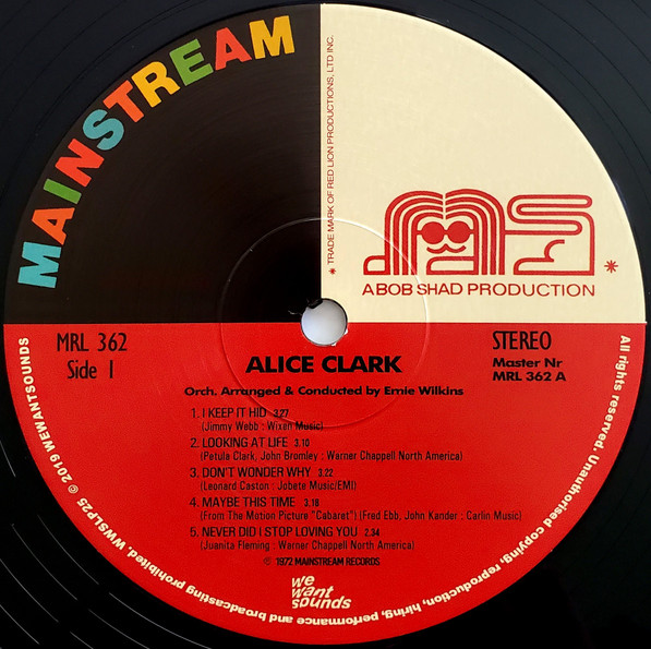 Alice Clark - Alice Clark | Mainstream Records (MRL 362) - 3