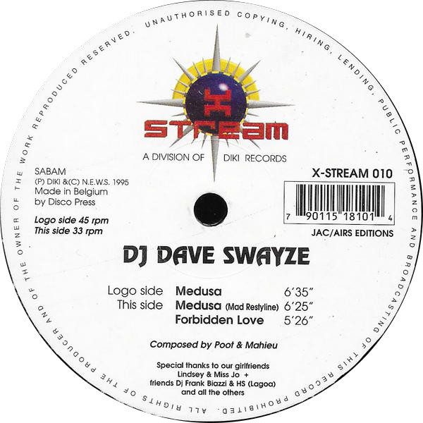 DJ Dave Swayze - Medusa | X-Stream (X-STREAM 010) - main