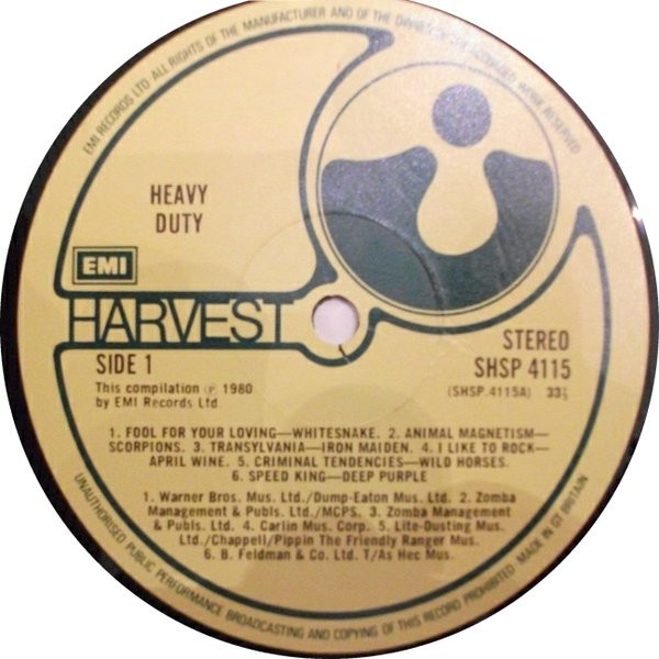 Various - Heavy Duty | Harvest (SHSP 4115) - 3