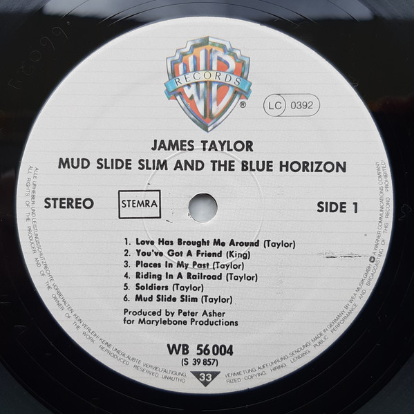 James Taylor - Mud Slide Slim And The Blue Horizon | Warner Bros. Records (WB 56004) - 3