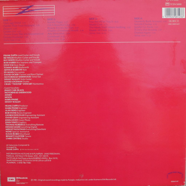 Frank Zappa - You Are What You Is | EMI (EN 5000) - 3