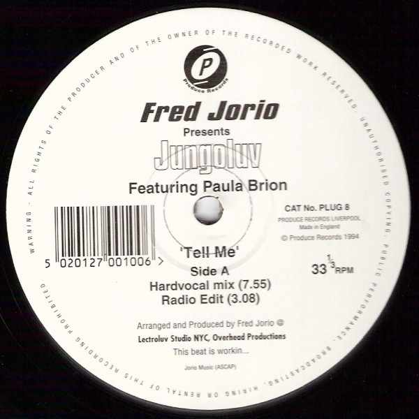 Fred Jorio & Jungoluv & Paula Brion - Tell Me | Produce Records (PLUG 8) - main Fred Jorio & Jungoluv & Paula Brion - Tell Me | Produce Records (PLUG 8) - main