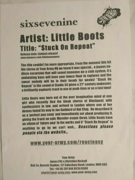 Little Boots - Stuck On Repeat | Not On Label (none) - 2
