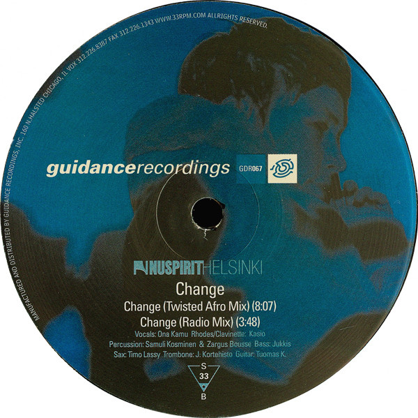 Nuspirit Helsinki - Change | Guidance Recordings (GDR067)