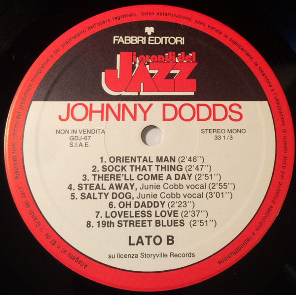 Johnny Dodds - Johnny Dodds | Fabbri Editori (GdJ 67) - 4 Johnny Dodds - Johnny Dodds | Fabbri Editori (GdJ 67) - 4