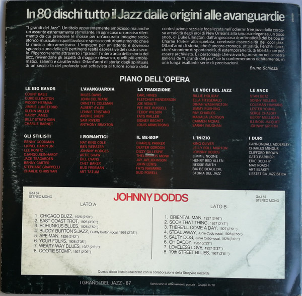 Johnny Dodds - Johnny Dodds | Fabbri Editori (GdJ 67) - 2 Johnny Dodds - Johnny Dodds | Fabbri Editori (GdJ 67) - 2