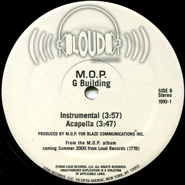 M.O.P. - G Building | Loud Records (1910-1) - 4 M.O.P. - G Building | Loud Records (1910-1) - 4