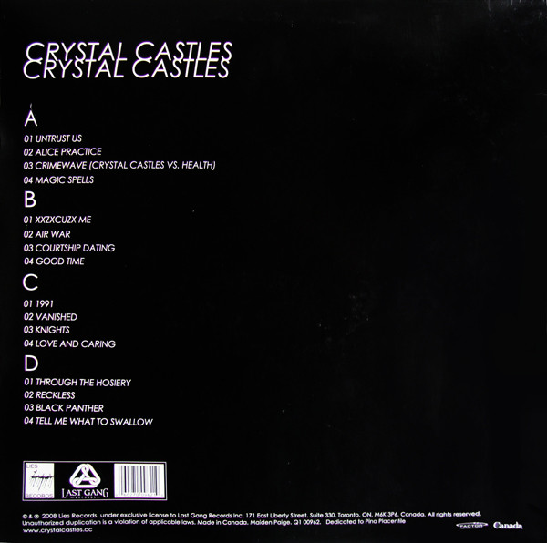 Crystal Castles - Crystal Castles | Last Gang Records (Q1 00962) - 2 Crystal Castles - Crystal Castles | Last Gang Records (Q1 00962) - 2