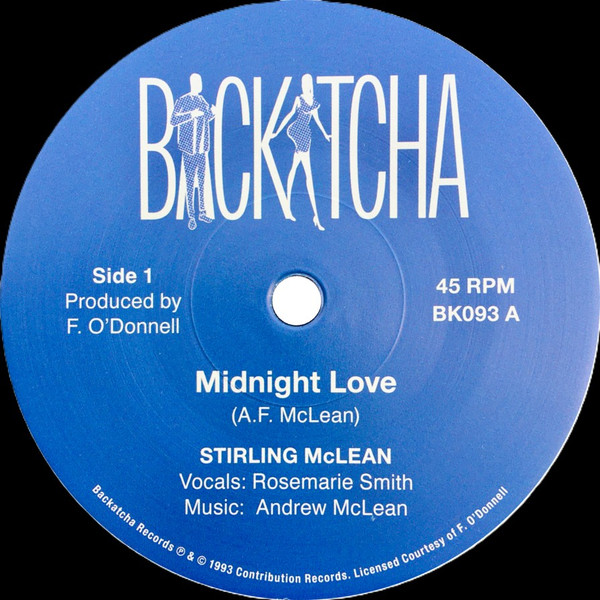 Stirling McLean - Midnight Love | Backatcha Records (BK093) - main