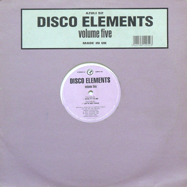 Disco Elements - Volume Five | Azuli Records (AZNY 52)