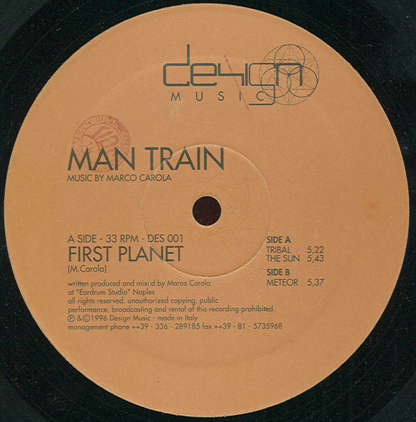 Man Train - First Planet | Design Music (DES 001)