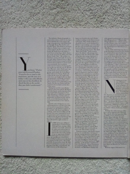 Charlie Parker - The Verve Years (1952-54) | Verve Records (VE-2-2523) - 3