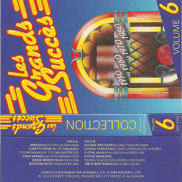 Various - Collection Les Grands Succès 1950 1960 1970 1980 Volume 6 [Cassette] | EMCI/Rockbill Ltd. (930-3386) - 3