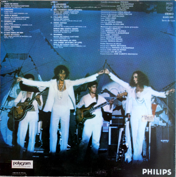 Maria Bethânia e Caetano Veloso - Ao Vivo | Philips (6349 386) - 2