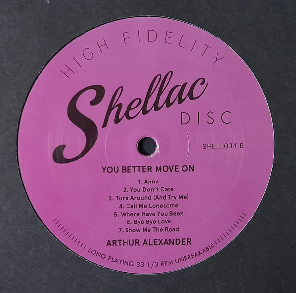 Arthur Alexander - You Better Move On | Shellac Disc (SHELL034) - 4
