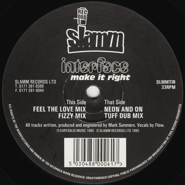 Interface - Make It Right | Slamm (SLMMT1R) - main