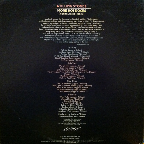 The Rolling Stones - More Hot Rocks (Big Hits & Fazed Cookies) | London Records (2 PS 626/7) - 2