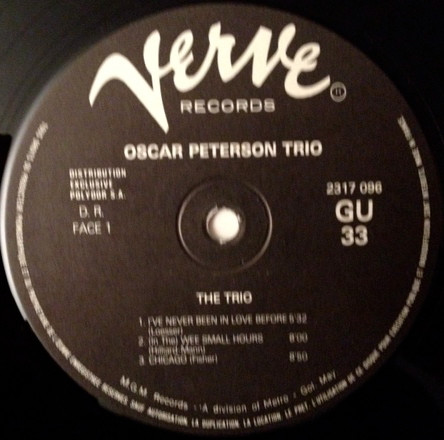 The Oscar Peterson Trio - The Trio | Verve Records (2317 096) - 3 The Oscar Peterson Trio - The Trio | Verve Records (2317 096) - 3
