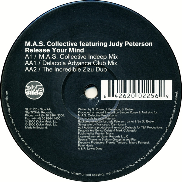 M.A.S. Collective - Release Your Mind | Slip 'n' Slide (SLIP 125) - 3