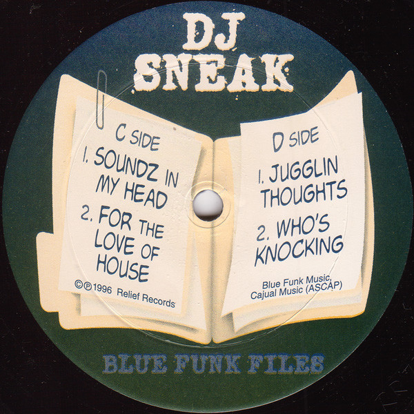 DJ Sneak - Blue Funk Files | Relief Records (RR 771-1) - 4