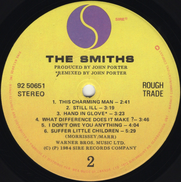 The Smiths - The Smiths [Vinyl] | Sire (92 50651) - 4