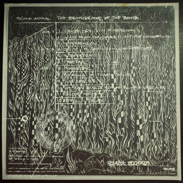 Techno Animal - The Brotherhood Of The Bomb (2LP - Limited Edition - Forest Green Vinyl + Blood Red Vinyl) [Vinyl] | Relapse Records (RR7529) - 3