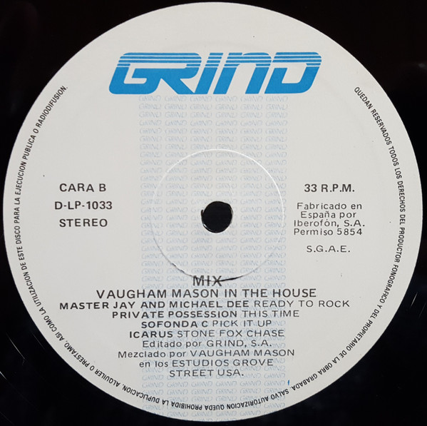 Vaughan Mason - In The House | Grind (D-LP-1033) - 4