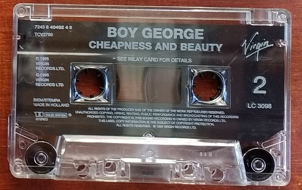 Boy George - Cheapness And Beauty | Virgin (7243 8 40492 4 9) - 4 Boy George - Cheapness And Beauty | Virgin (7243 8 40492 4 9) - 4