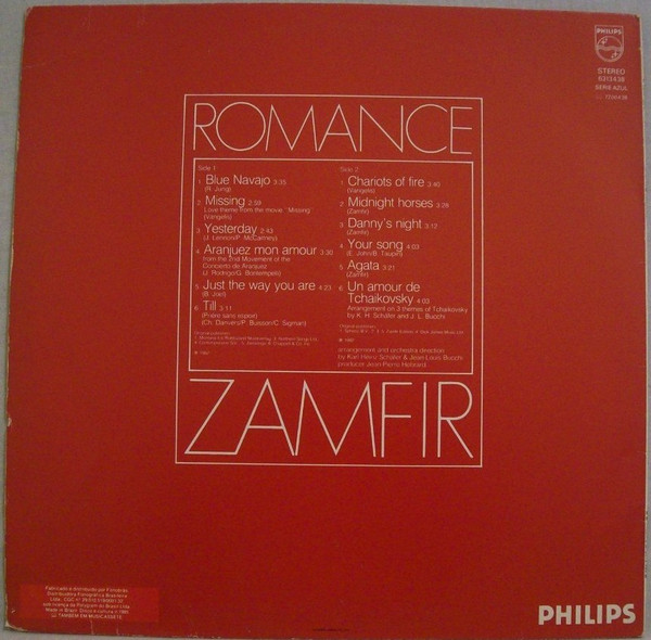 Gheorghe Zamfir - Romance | Philips (6313 438) - 2