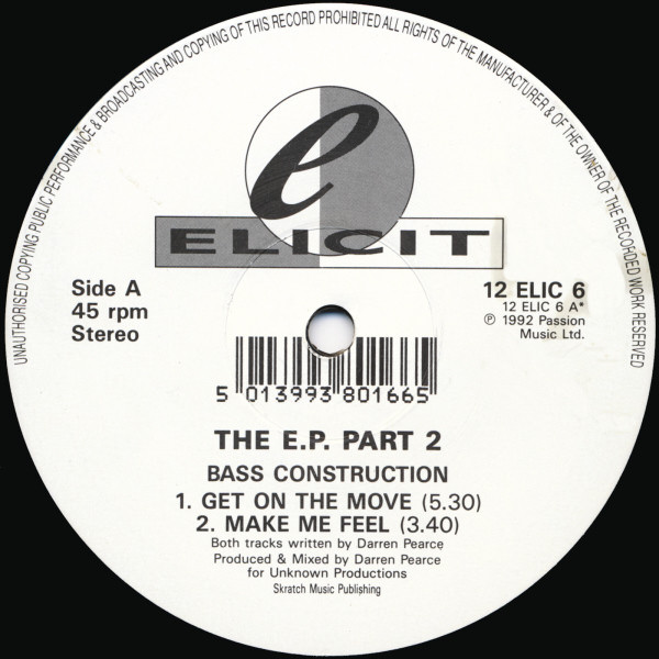 Bass Construction - The E.P. Part 2 | Elicit (12 ELIC 6) - 2