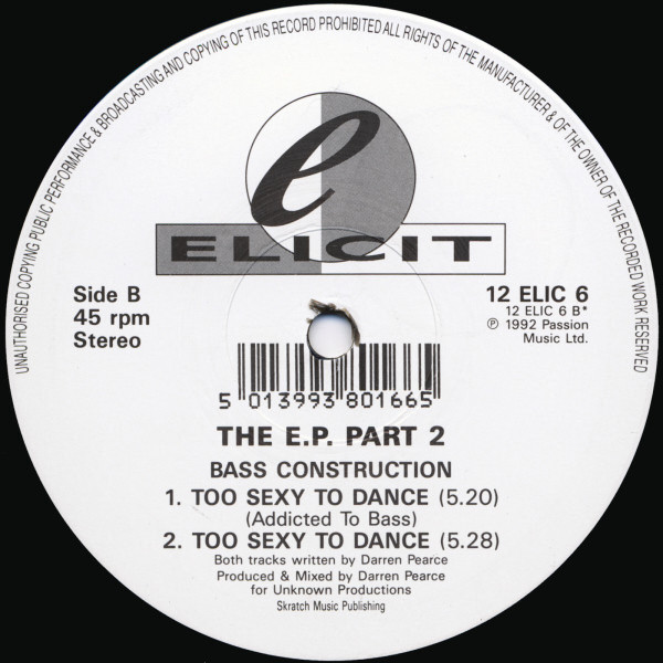 Bass Construction - The E.P. Part 2 | Elicit (12 ELIC 6) - 3