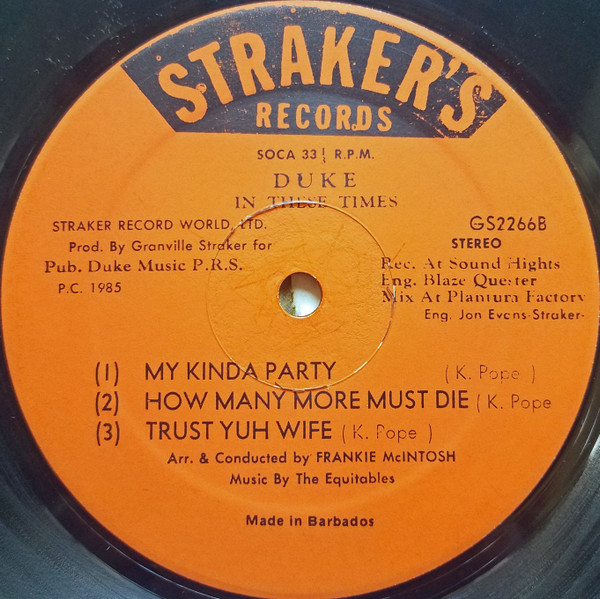 Mighty Duke - In These Times | Straker's Records (GS 2266) - 4 Mighty Duke - In These Times | Straker's Records (GS 2266) - 4