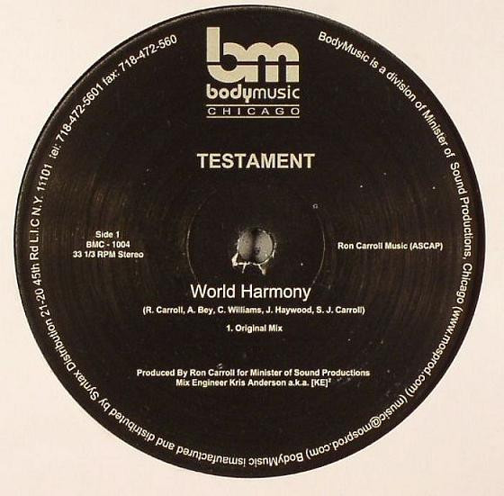 Testament - World Harmony | Body Music (BMC-1004)