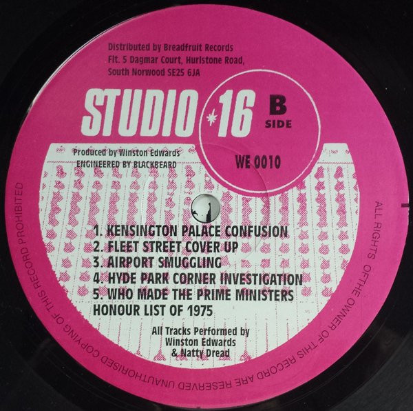 Winston Edwards & Blackbeard - Dub Conference | Studio 16 (WE 0010) - 2