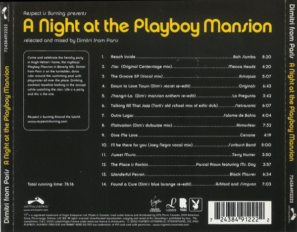 Dimitri From Paris - A Night At The Playboy Mansion | Astralwerks (724384912222) - 2