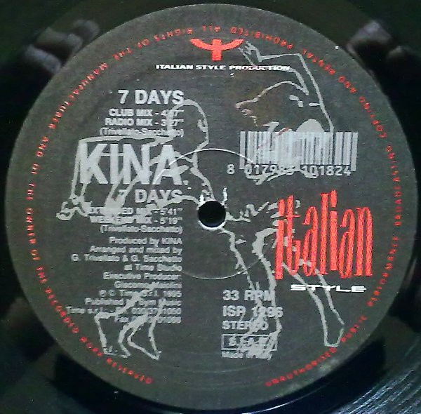 Kina - 7 Days | Italian Style Production (ISP 1296) - 3